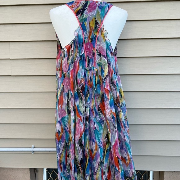 Erica Davies 100% silk top Women multicolored size 6 - Picture 5 of 13